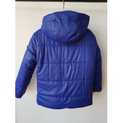 Mayoral 7484 Kurtka Zimowa Dwustronna Dla Chłopca Czarno Chabrowa - Rozmiar 128