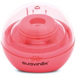 Suavinex, sterylizator smoczków UV, różowy.
