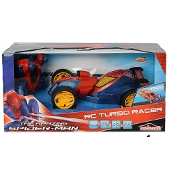 Majorette Samochód Wyścigowy Zdalnie Sterowany Spiderman RC Turbo Racer 17 cm