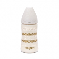 Suavinex Haute Couture , butelka 270ml, smoczek silikonowy "3P"