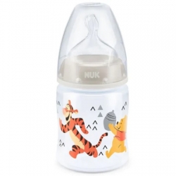 NUK First Choice+ Butelka Kubuś Puchatek Ze Smoczkiem Silikonowym 150 Ml 0-6 M "M" 743.736