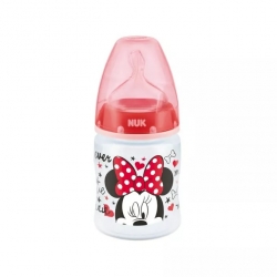 NUK First Choice+ Butelka Mickey Mouse Ze Smoczkiem Silikonowym 150 Ml 0-6 M "S" 743.771