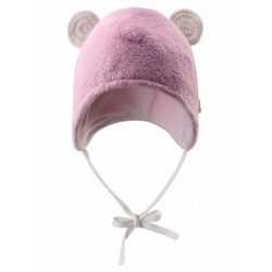 Reima Leo Czapka Niemowlęca Wiązana Sztuczne Futrerko Podszewka Polarowa - 518256 Col 3060 Pale Pink - Różowa - 36-42