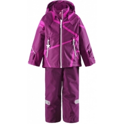 Reima Kiddo Kide 523102 Col 4909 Kombinezon Dwuczęściowy Bordowo-Różowy - 122 - 128