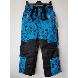 Reima - Lassie By Reima Spodnie Narciarskie Na Szelkach 22545-221 Czarno-Turkusowe - Rozmiar 134
