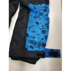 Reima - Lassie By Reima Spodnie Narciarskie Na Szelkach 22545-221 Czarno-Turkusowe - Rozmiar 134