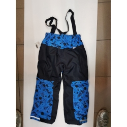 Reima - Lassie By Reima Spodnie Narciarskie Na Szelkach 22545-221 Czarno-Turkusowe - Rozmiar 134