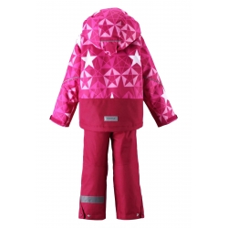 Reima Kiddo Sterope Col 3923 523076 Kombinezon Dwuczęściowy Czerwono-Różowy Z Odblaskami - 116 - 140