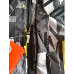 Reima Tec 521515 Elo Kurtka Zimowa Chłopięca, Wodoodporna, Wiatroszczelna ReimaGO® Czarno Szaro Czerwona - Rozmiar 116 - 122