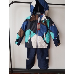 Reima Kiddo Poppoo 523098 Kol 6983 Kombinezon Dwuczęściowy Granatowy Odblaski - 110 - 116