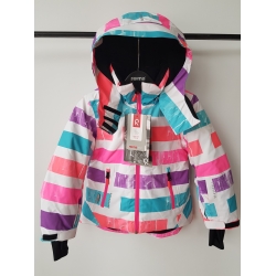 Reima Tec 531174 Kurtka Narciarska FROST Paski Róż/Fiolet/Turkus - Rozmiar 104