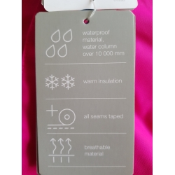 Reima Tec 512050 Spodnie Zimowe Stockholm Nieprzemakalne 4620 Różowe - Rozmiar 80 - 86