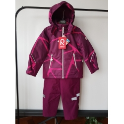 Reima 523102 Kiddo Kide Col 4909 Kombinezon Dwuczęściowy Bordowo-Różowy - 122 - 128