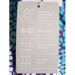 Reima Tec 521424 Kurtka Narciarska Fioletowo-Turkusowa - Rozmiar 104