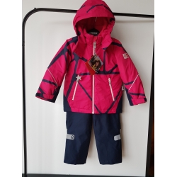 ReimaTec Grane 523113 Col 3561 Kombinezon Dwuczęściowy Granatowo-Czerwony - 104 - 134