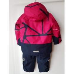 ReimaTec Grane 523113 Col 3561 Kombinezon Dwuczęściowy Granatowo-Czerwony - 104 - 134