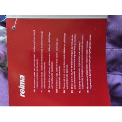 Reima 21330 Kurtka Przejściowa Ocieplona Fioletowa - Rozmiar 98