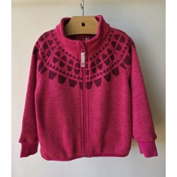 Reima 516266 Bluza Kurtka Polarowa Ornament Kolor 4620 - Fuksja - Rozmiar 98