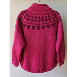 Reima 516266 Bluza Kurtka Polarowa Ornament Kolor 4620 - Fuksja - Rozmiar 98
