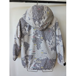 Reima 521199 Kurtka Przejściowa Z Kapturem Przeciwdeszczowa Popielata - Rozmiar 116