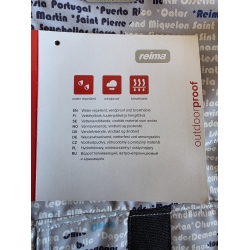 Reima 521199 Kurtka Przejściowa Z Kapturem Przeciwdeszczowa Popielata - Rozmiar 116