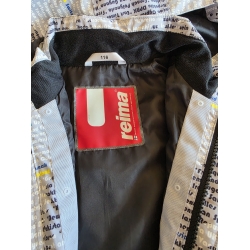 Reima 521199 Kurtka Przejściowa Z Kapturem Przeciwdeszczowa Popielata - Rozmiar 116