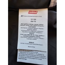 Reima 521199 Kurtka Przejściowa Z Kapturem Przeciwdeszczowa Popielata - Rozmiar 116